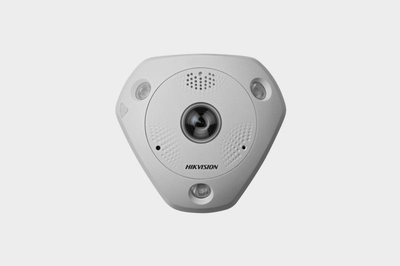 重庆监控安装海康威视1200万智能鱼眼摄像机 DS-2CD63C5F/H-IHVS(D)